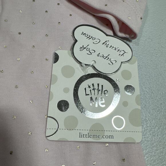 Lot of 3 Little Me Carters Disney Baby Girls 6M Footie, Bodysuit & Shoes Pink - Picture 8 of 9